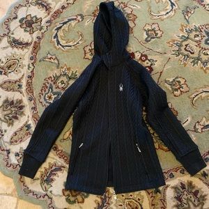 Spyder women zip up sweater jacket w/pockets